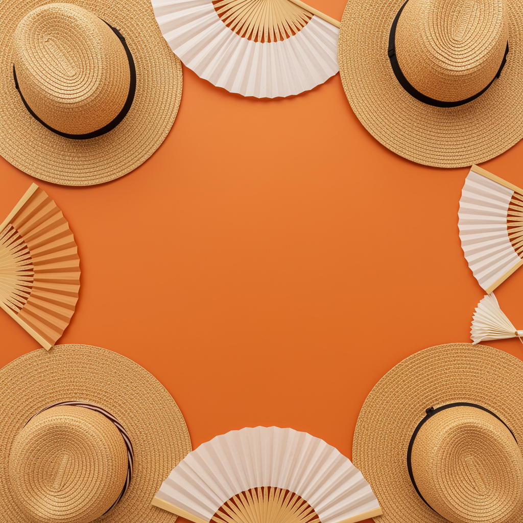 Abanicos y sombreros personalizados para eventos y merchandising de verano