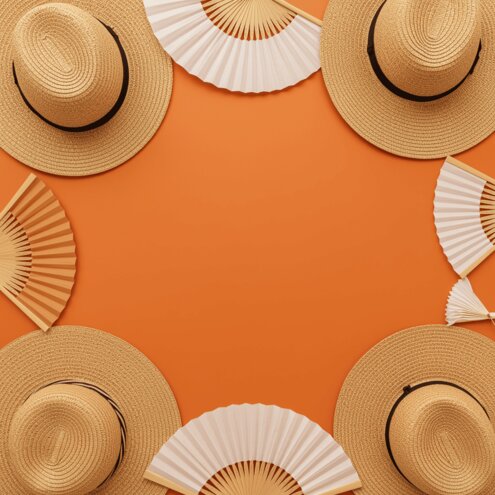 Abanicos y sombreros personalizados para eventos y merchandising de verano