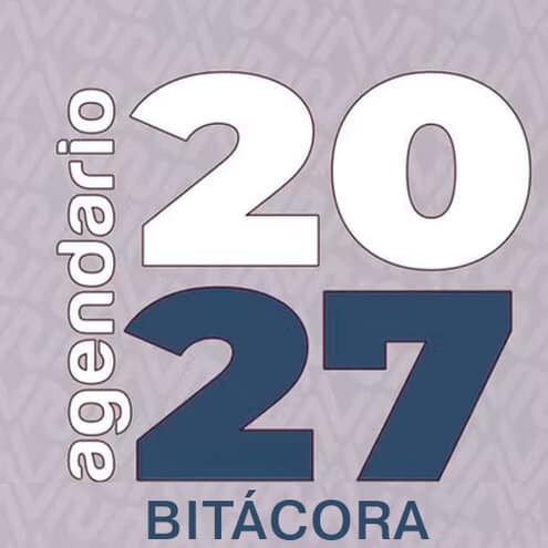 Portada Agendario Bitácora 2027: agendas corporativas totalmente personalizadas para empresas.